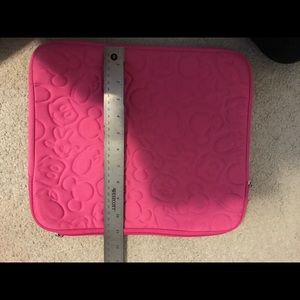 Disney laptop case pink